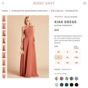 Birdy Grey bridesmaids dress. Style: Kira one shoulder. Color: Terracotta